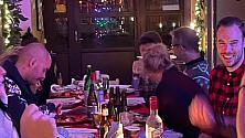 Julbord i porten